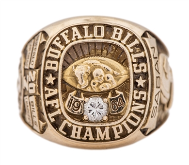1964 Buffalo Bills AFL Champions Ring Presented To Head Coach Lou Saban